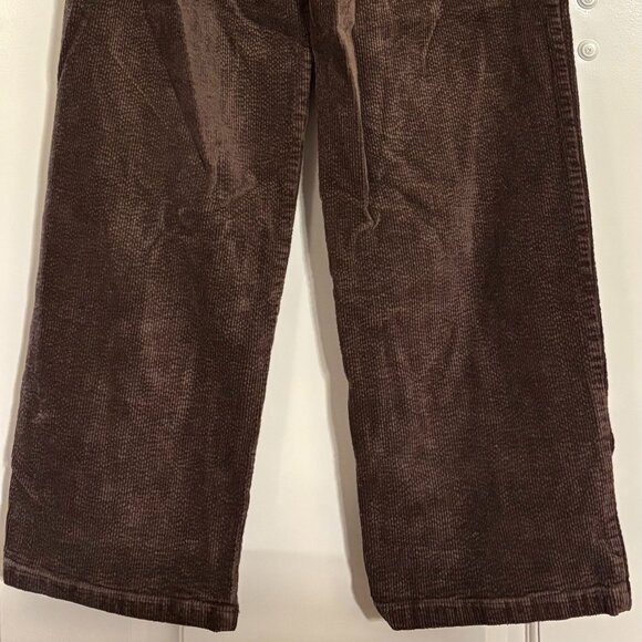 ELODIE Chocolate Brown Corduroy Pants - Picture 2 of 4